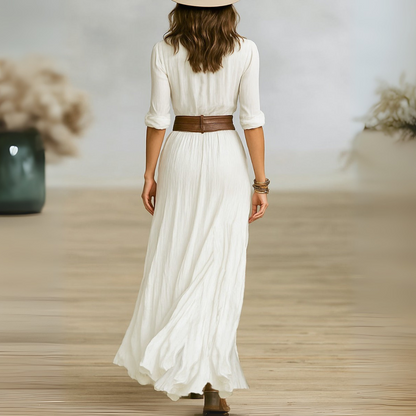 Elegant Long Sleeve Maxi Dress