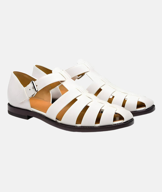 Stylish Buckle Ankle Strap Sandals - OutfitLondon
