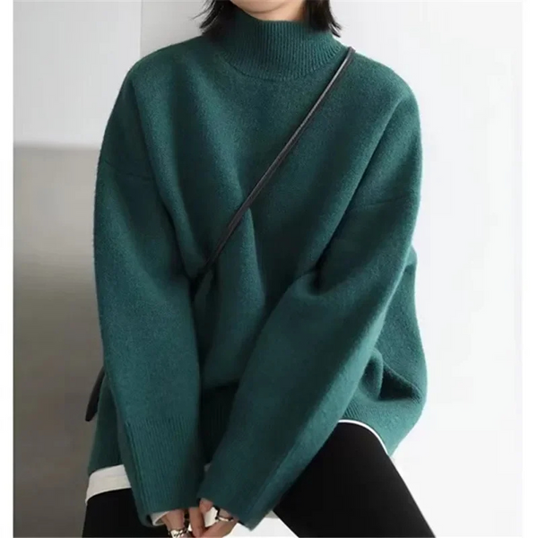 Soft Women's Thick Cable Knit Sweater - OutfitLondon