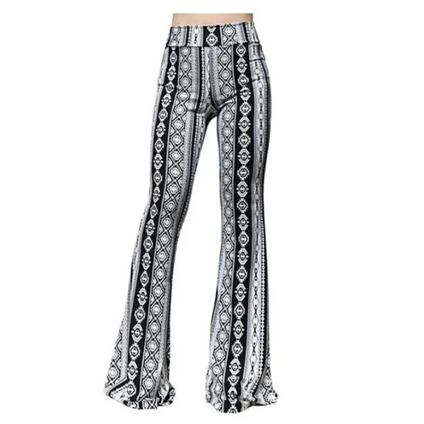 Comfortable Ladies' Floral Loose Fit Trousers - OutfitLondon