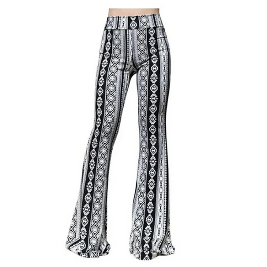 Comfortable Ladies' Floral Loose Fit Trousers - OutfitLondon