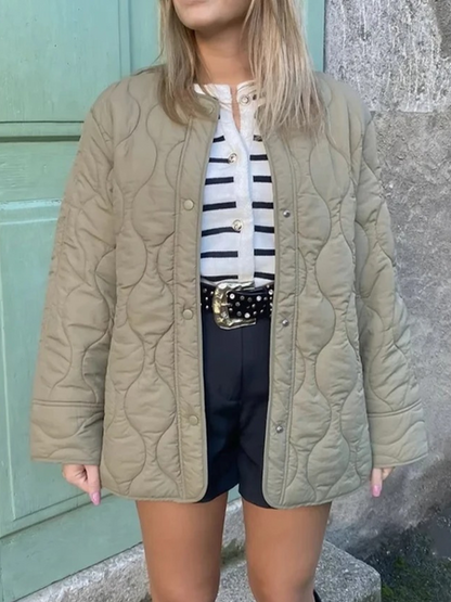 Women's Classic Padded Long Jacket - OutfitLondon