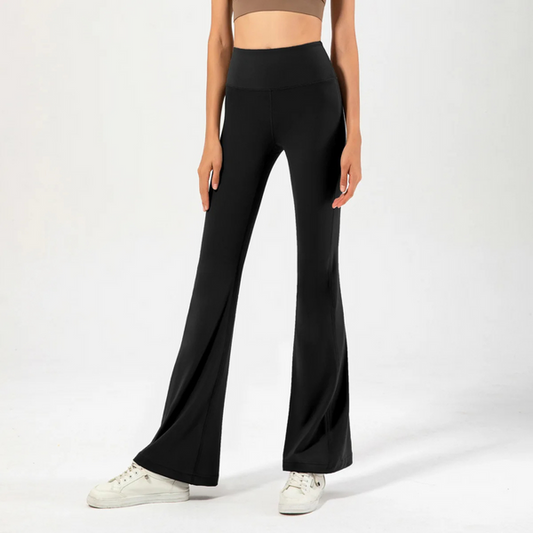 Relaxed Fit High Waisted Stretch Pants - OutfitLondon