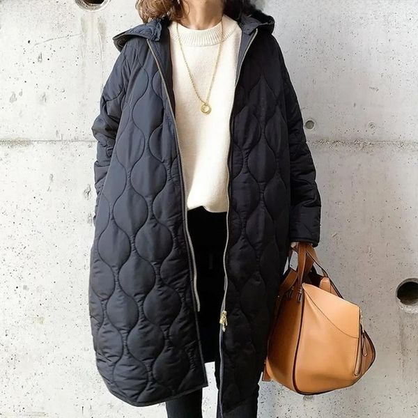 Insulated Ladies Waterproof Jacket with Hood - OutfitLondon