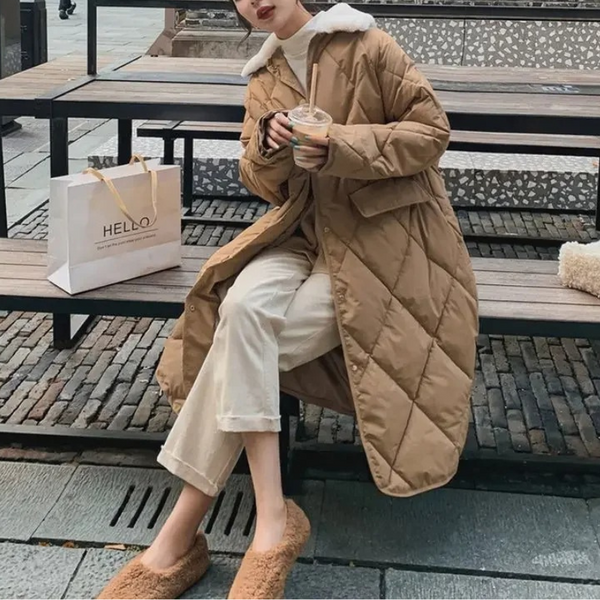 Soft Fleece Lined Parka with Fake Fur Hood - OutfitLondon