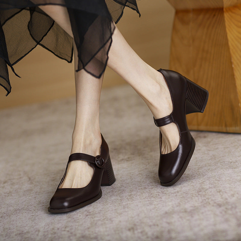 Vintage Chunky Mary Jane Pumps