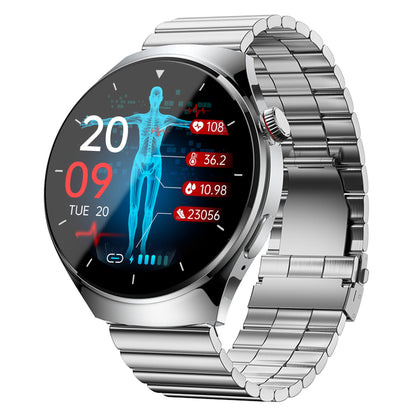 One-click Blood Pressure Blood Sugar ECG/EKG HRV Heart Rate Monitor Health Smart Watch