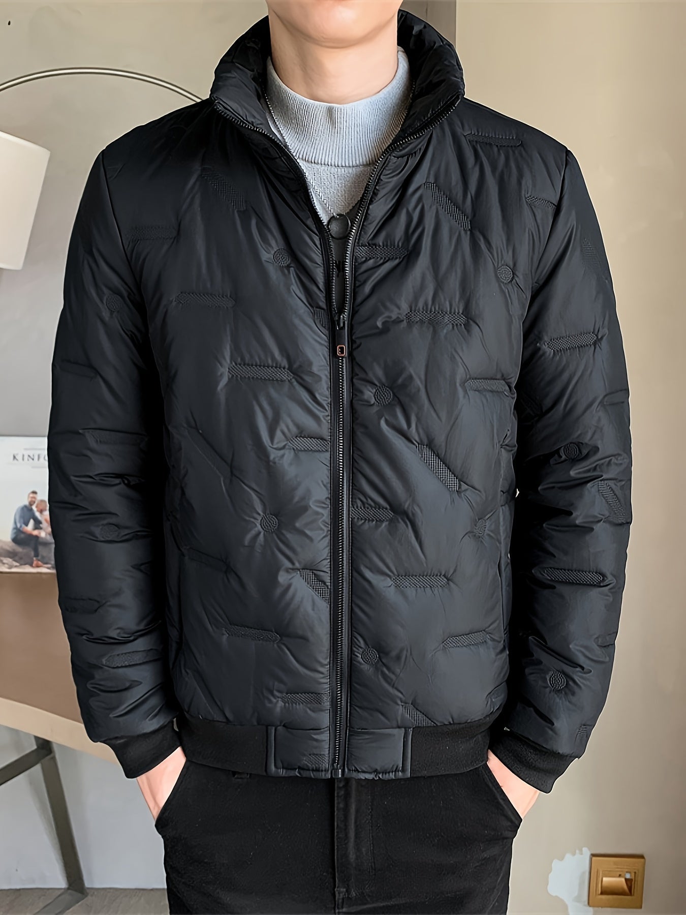 Thermal Insulated Men's Zipper Winter Jacket - OutfitLondon