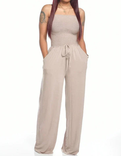 Sunny Womens Off Shoulder Jumpsuit - OutfitLondon