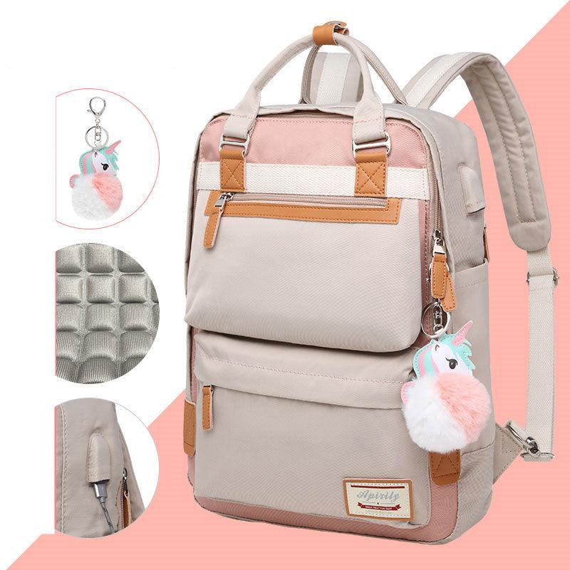 Waterproof Ladies Laptop Backpack 15.6 Inch Compartment