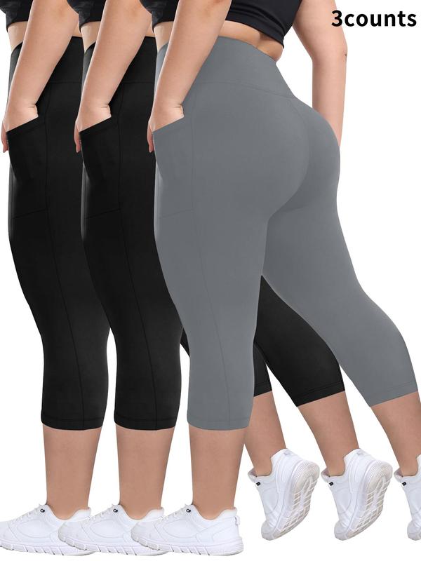 Comfortable 3-Pack Yoga Capris