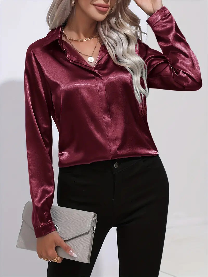 Relaxed Fit Soft Cotton Women's Blouse