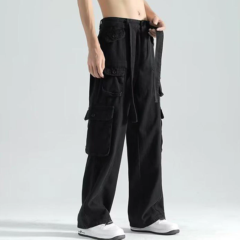 Men's Cargo Pants Hiking Pants Pocket Plain Comfort Breathable Outdoor Daily