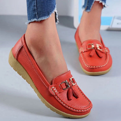 Cozy Suede Slip On Moccasins - OutfitLondon
