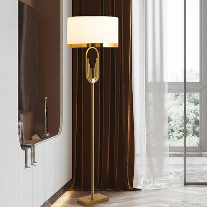 Elegant Brass Vintage Style Floor Lamp