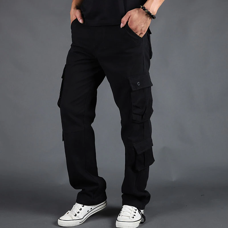 Men's Cargo Pants Hiking Pants Pocket Plain Comfort Breathable