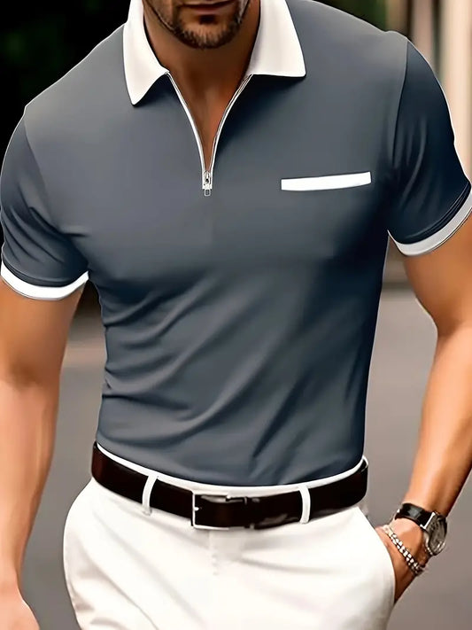 Breathable Moisture Wicking Golf Polo Shirt - OutfitLondon