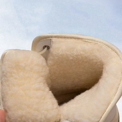Warm Insulated Snow Boots with Laces