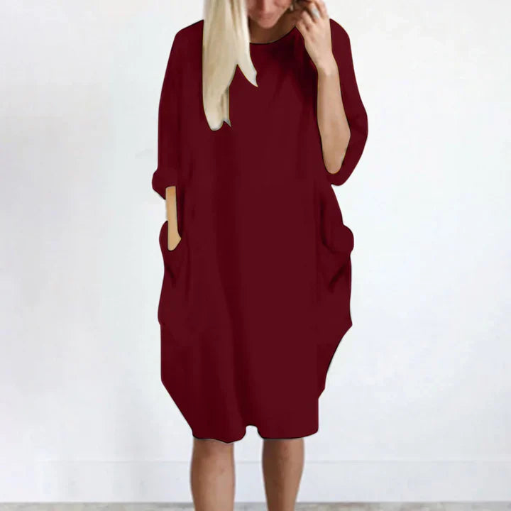 Relaxed Fit Sundress with Pockets for Ladies - OutfitLondon