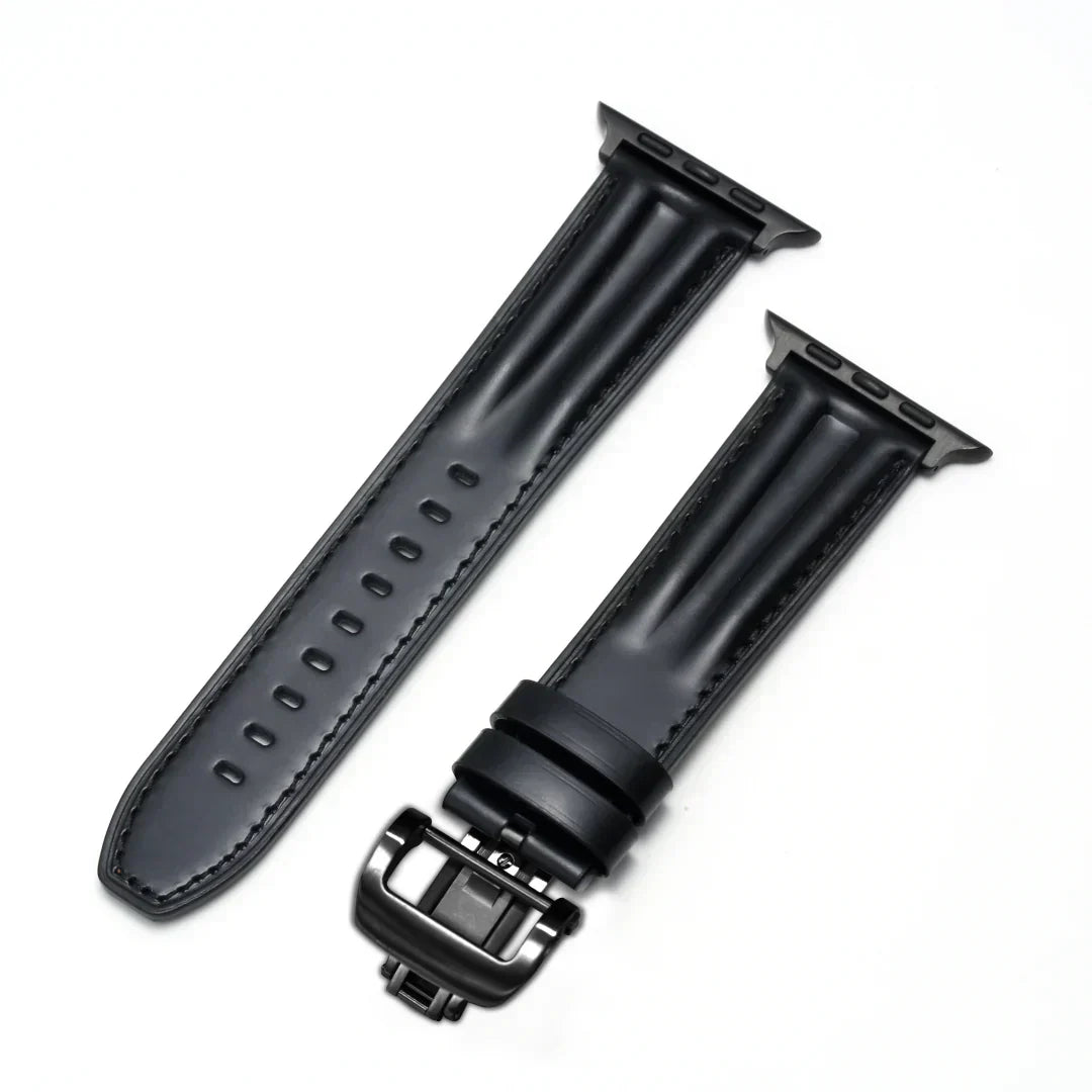 Classic Metal Strap Apple Watch Band With Silver Buckle