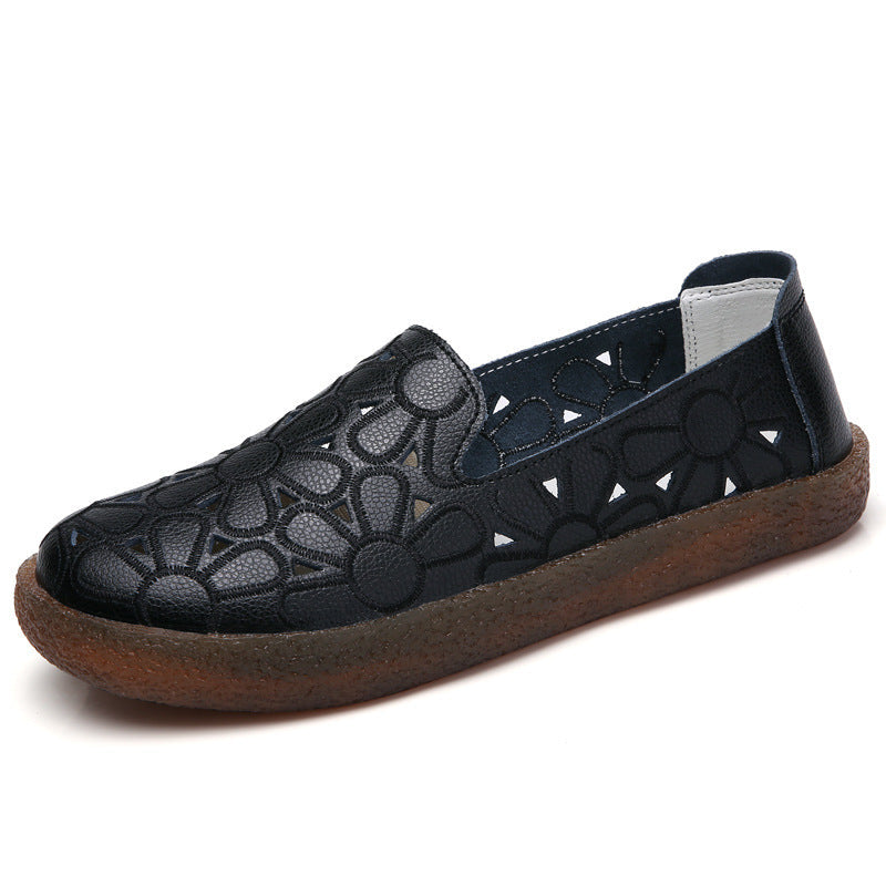 Summer Breathable New Mould Ladies Slip On Flat Shoes