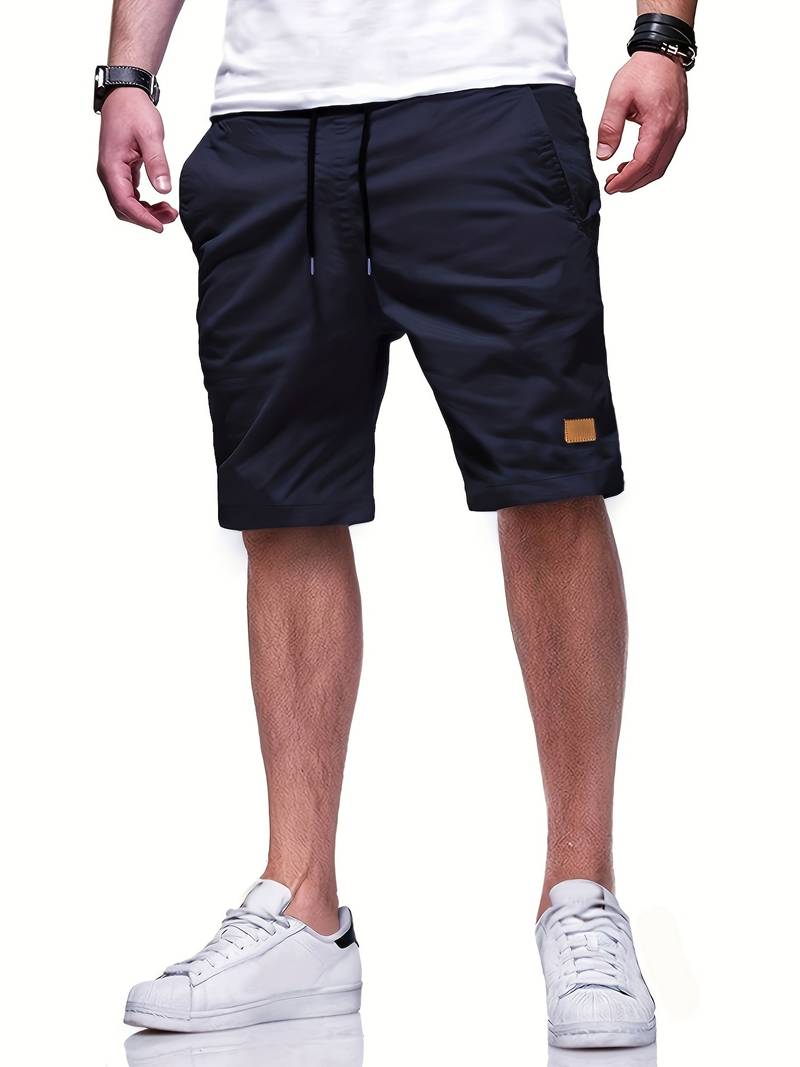 Men's Casual Elastic Waist Shorts