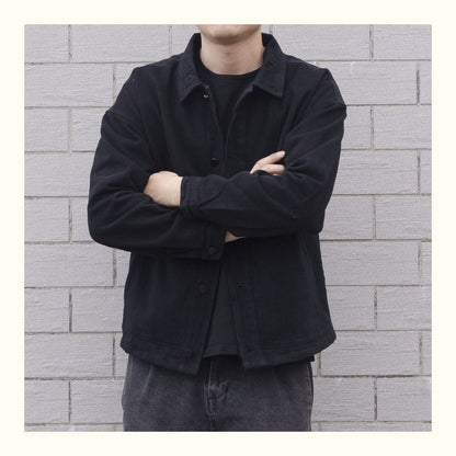 Relaxed Fit Men's Casual Button Down Jacket