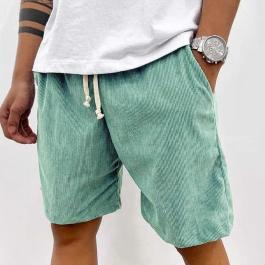 Men's Casual Corduroy Drawstring Shorts