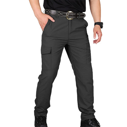 Men's Waterproof Cargo Work Pants Hiking Tactical Pants Military Ripstop Resistant Multi Pockets