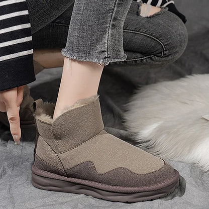 Warm Waterproof Mid Calf Winter Boots for Women