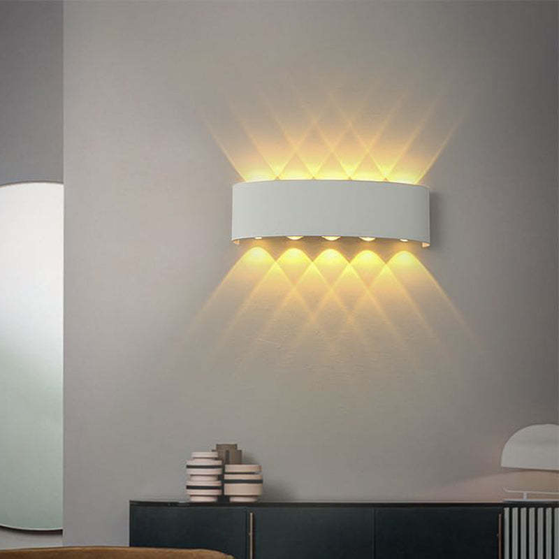 Contemporary Slim 2-Light LED Wall Fixture