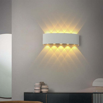 Contemporary Slim 2-Light LED Wall Fixture