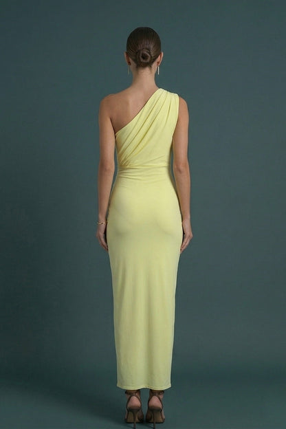 Women's Elegant One Shoulder Maxi Dress