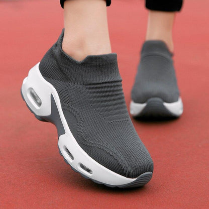 Women's Slip On Breathable Air Cushion Running Shoes