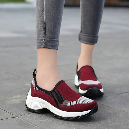 Casual Slip on Comfortable Orthopedic  Breathable Single Shoes