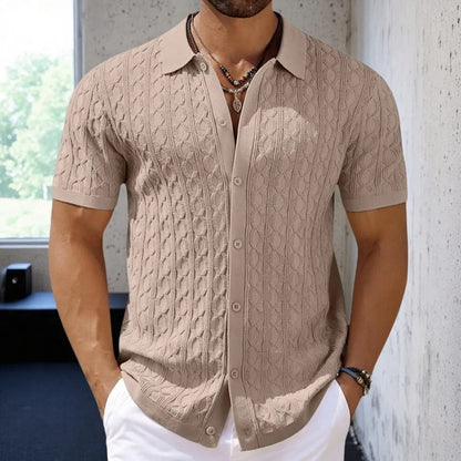 Classic Men's Short Sleeve Sweater