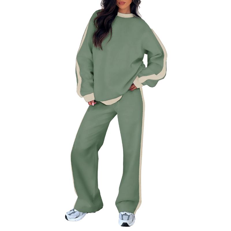 Soft Cozy Loungewear Set Sweatshirt and Jogger Pants
