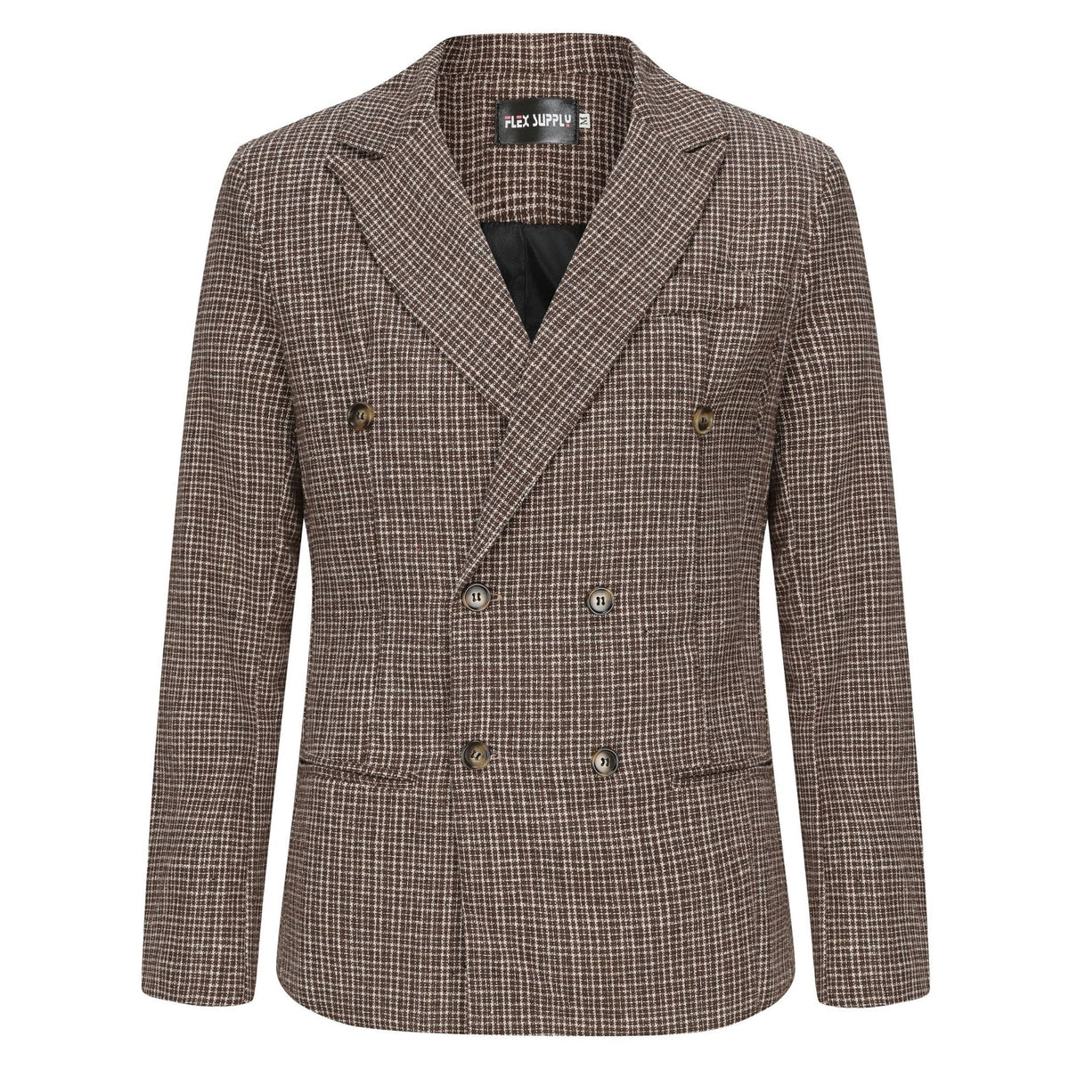 Men's Casual Slim Fit Plaid Suit Jacket