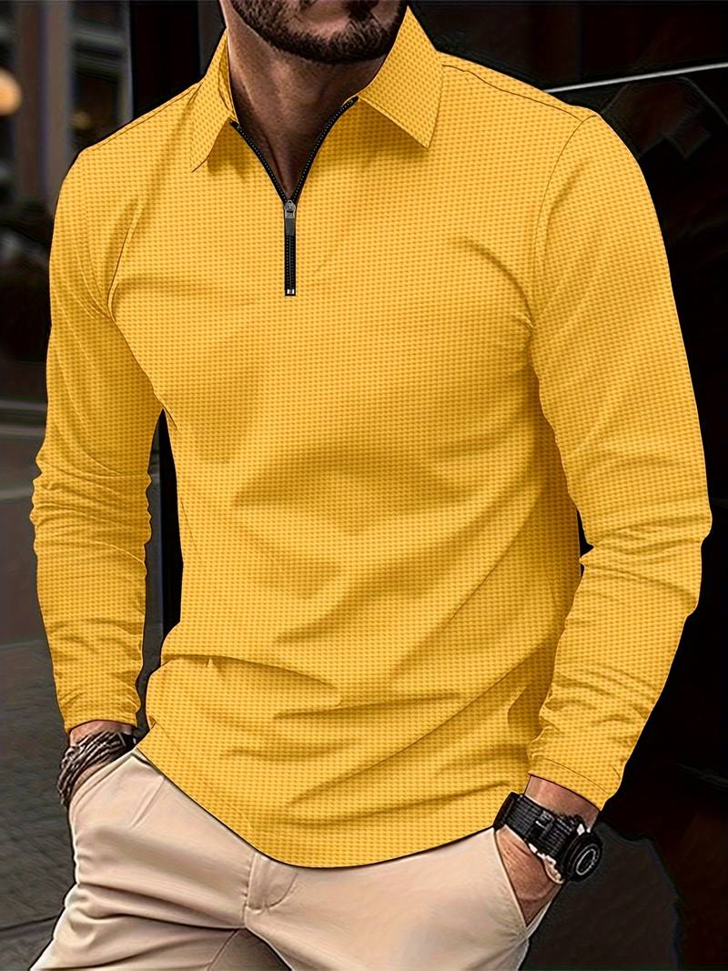 Casual Classic Cotton Mens Long Sleeve Shirt