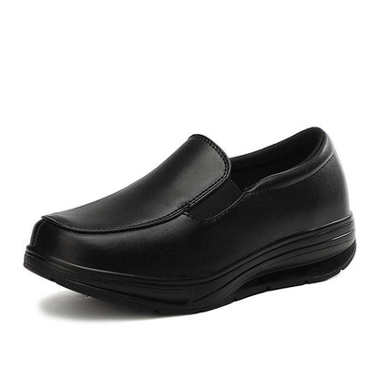 Leather Orthopedic Slip-ons For Women Comfortable Nurse Shoes