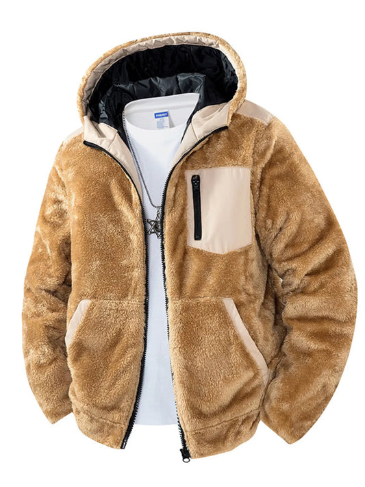 Cozy Mens Fleece Hooded Jacket - OutfitLondon