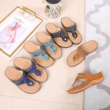 Lightweight Rhinestone Non-Slip Sandals