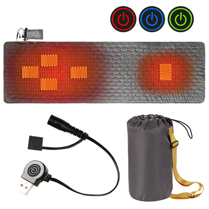 Outdoor USB Heating Mat Insulation Heating Sleeping Pad for Sleeping Bag Travel Camping Mattress Hiking
