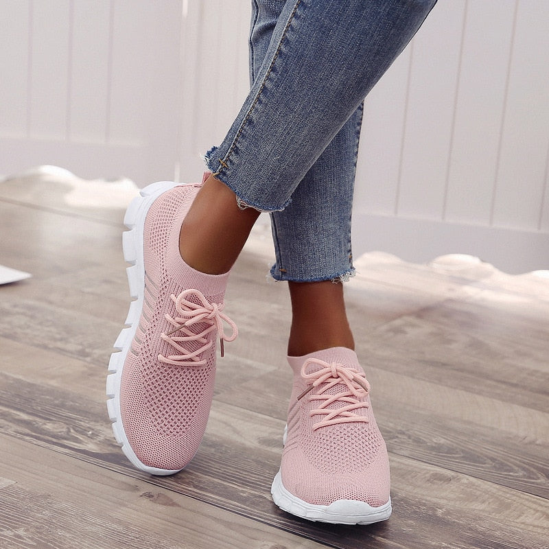 Women Light Mesh Breathable Slip-on Orthopedic Sneaker Shoes