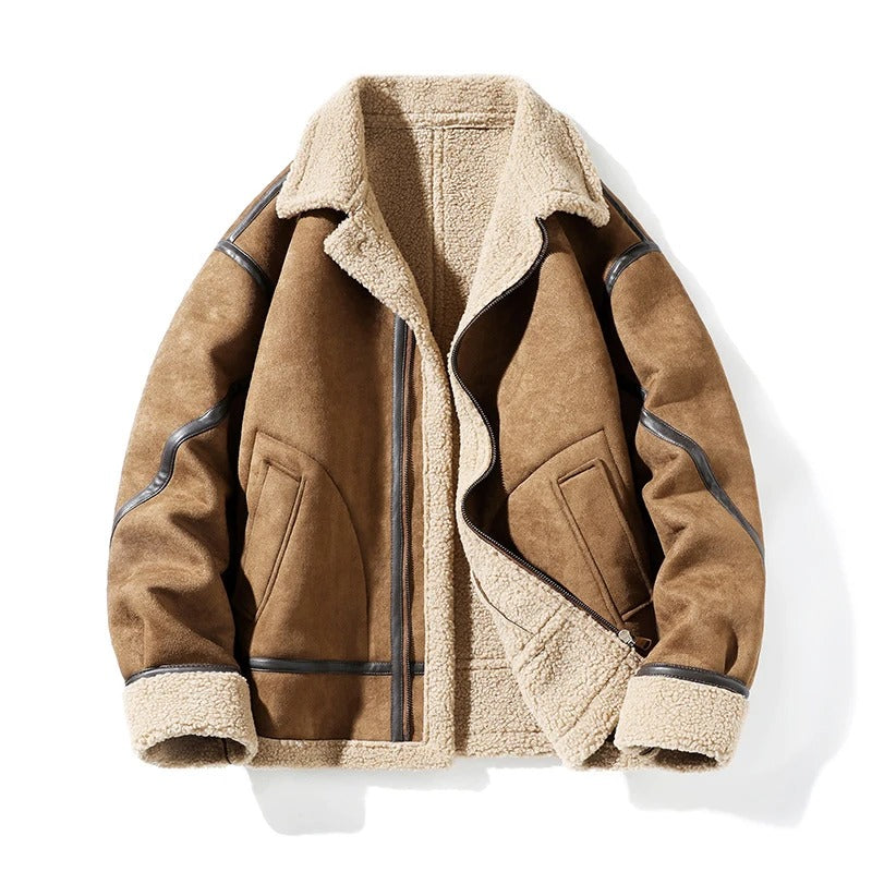 Premium Sheepskin Aviator Coat - OutfitLondon