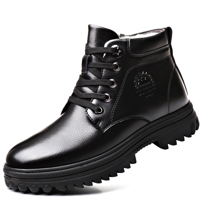 Men's Waterproof Winter Leather Boots