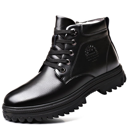 Men's Waterproof Winter Leather Boots