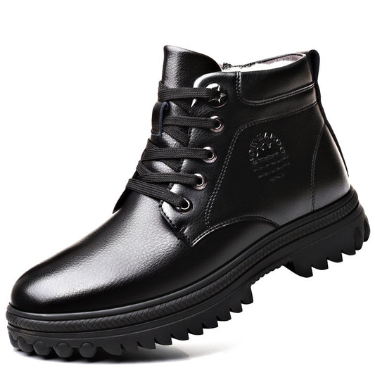 Men's Waterproof Winter Leather Boots