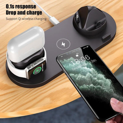 6 In 1 Wireless Charger For IPhone/Android/Type-C