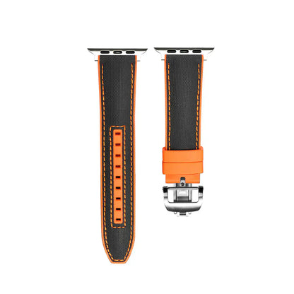 Comfortable Rubber Apple Watch Band With Strong Clasp